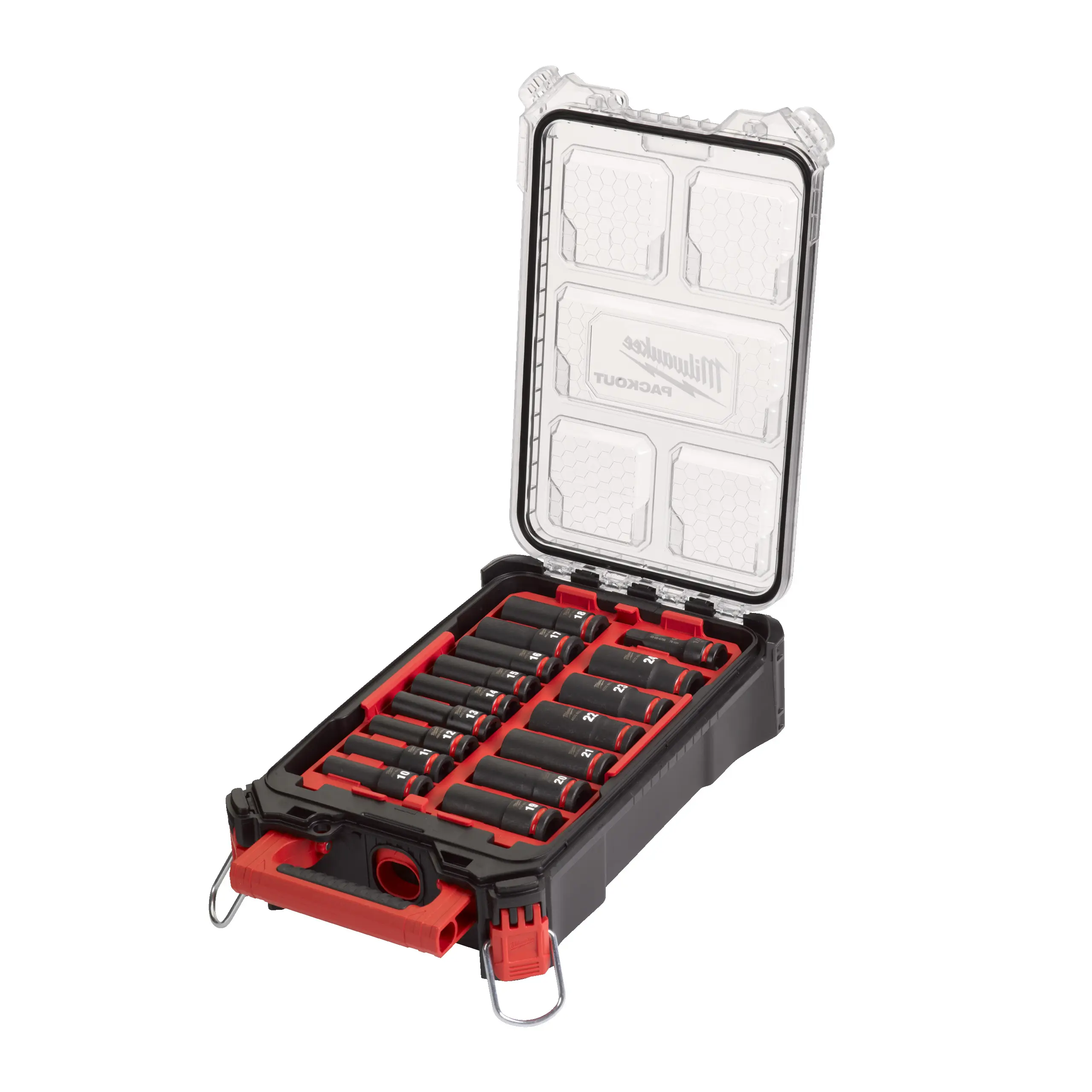 Jeu de douilles à chocs 1/2" Packout - 16 pièces - MILWAUKEE - 4932480943