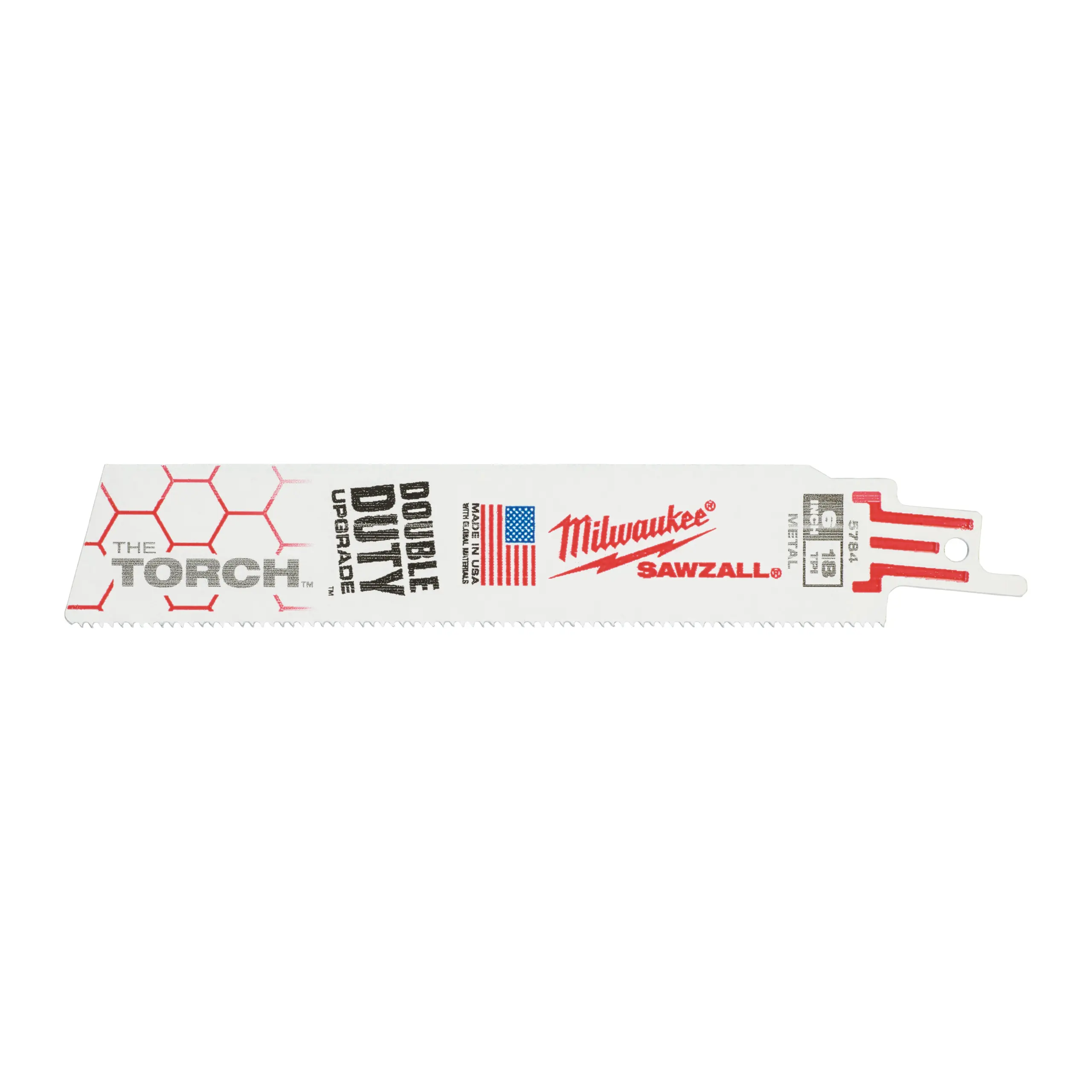 Lame scie sabre TORCH 150 mm x 18 TPI - 5 pièces - MILWAUKEE - 48475784