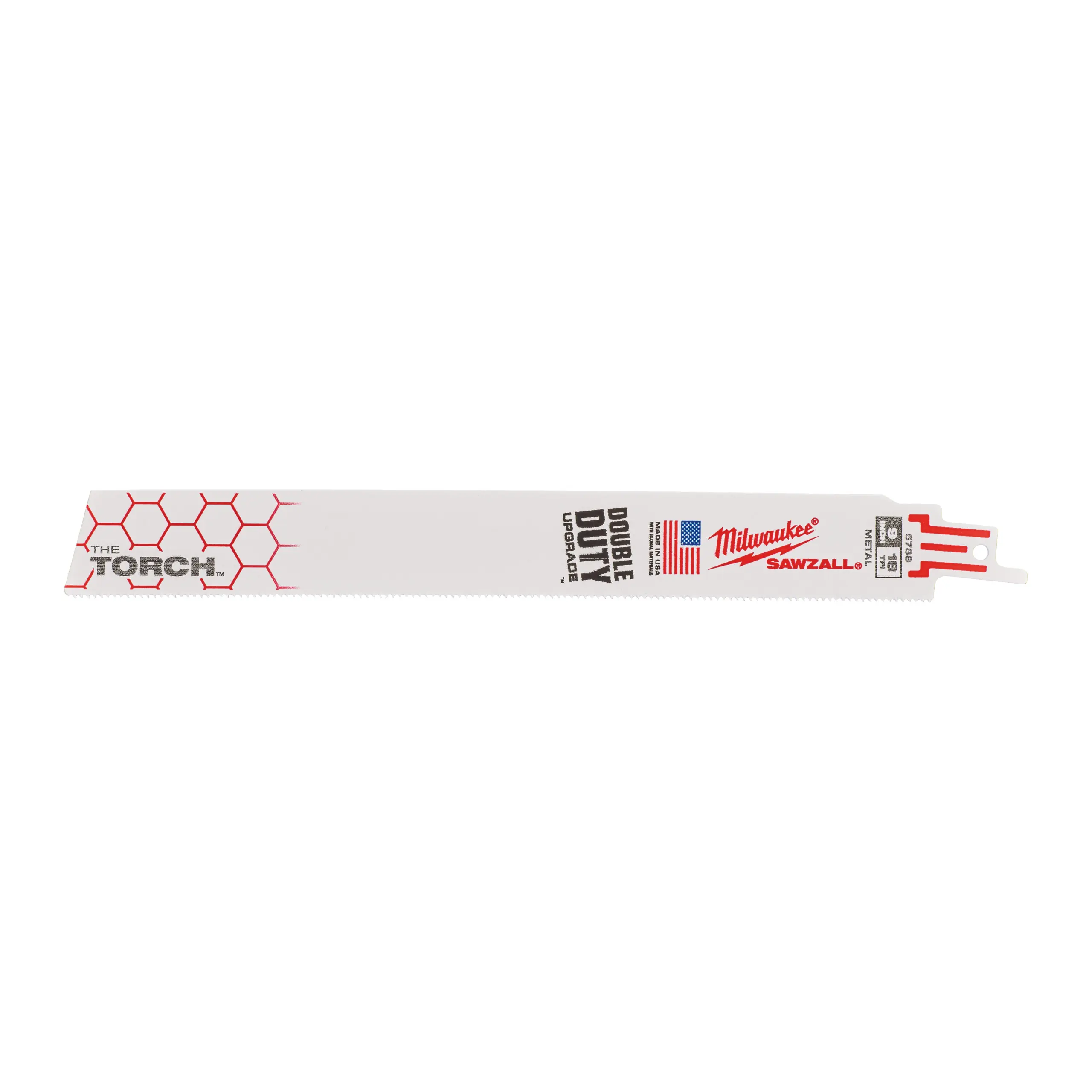 Lame scie sabre TORCH 230 mm x 18 TPI - 5 pièces - MILWAUKEE - 48475788