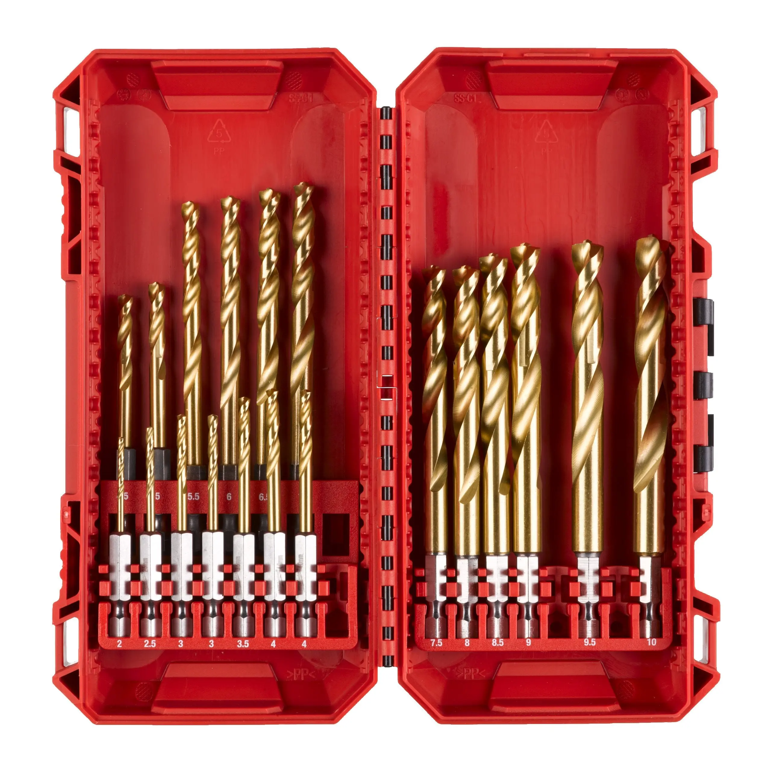 Set de 19 forêts métaux hss-g red hex - MILWAUKEE - 4932499763
