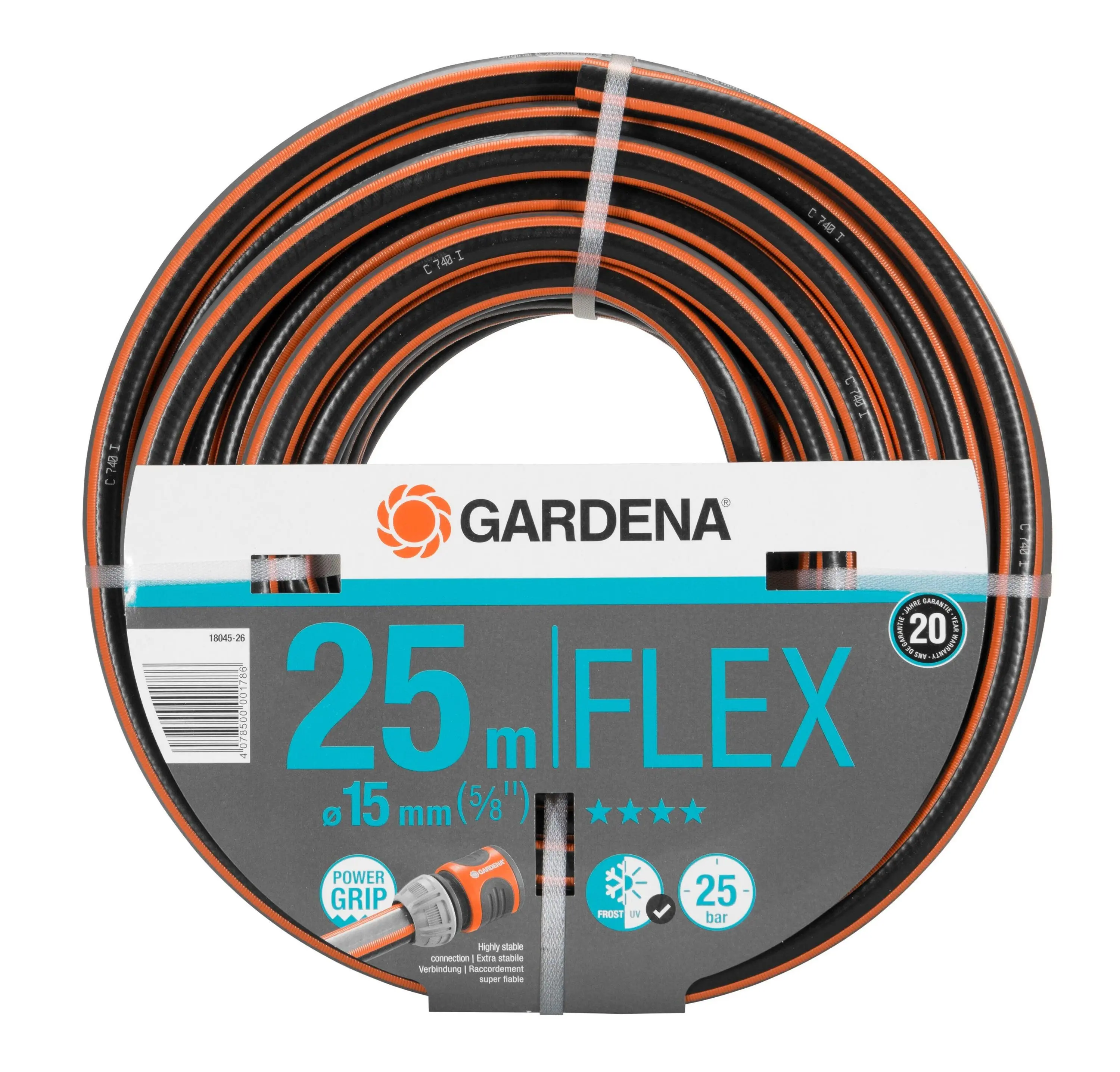 Tuyau GARDENA PowerGrip Flex Ø19mm L. 25m - 18053-20