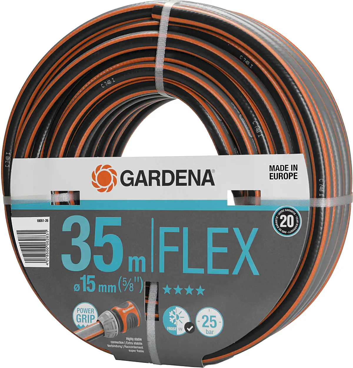 Tuyau d'arrosage FLEX Ø 15 mm x 35 m - GARDENA - 18051-26