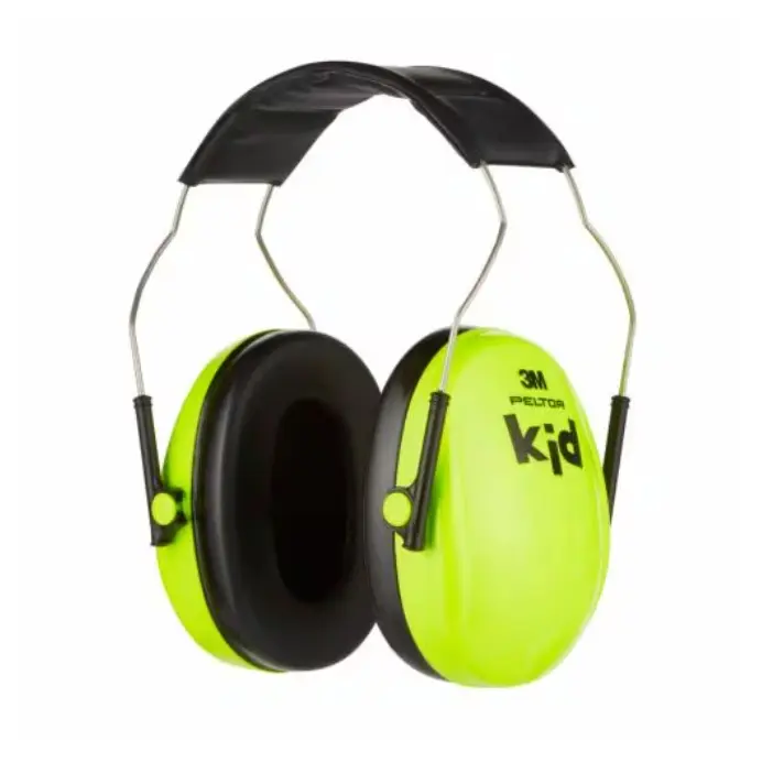 Casque antibruit enfant vert néon H510AKP 27 dB PELTOR KID - 3M - 7100334987