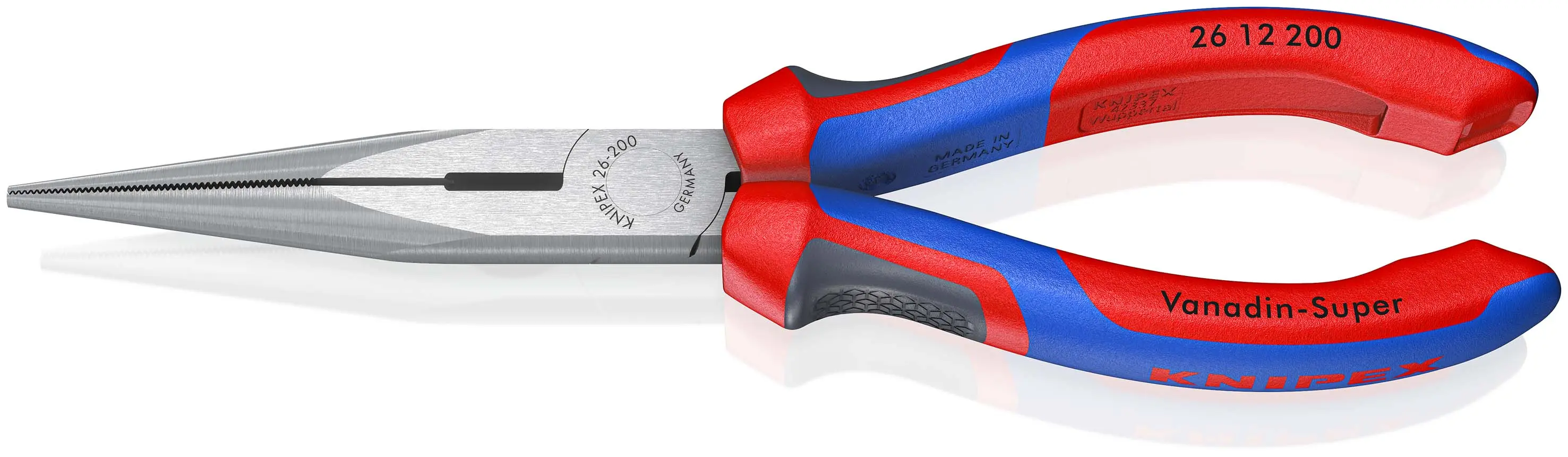 Pince demi-ronde avec tranchant - KNIPEX - 200 mm - 26 12 200