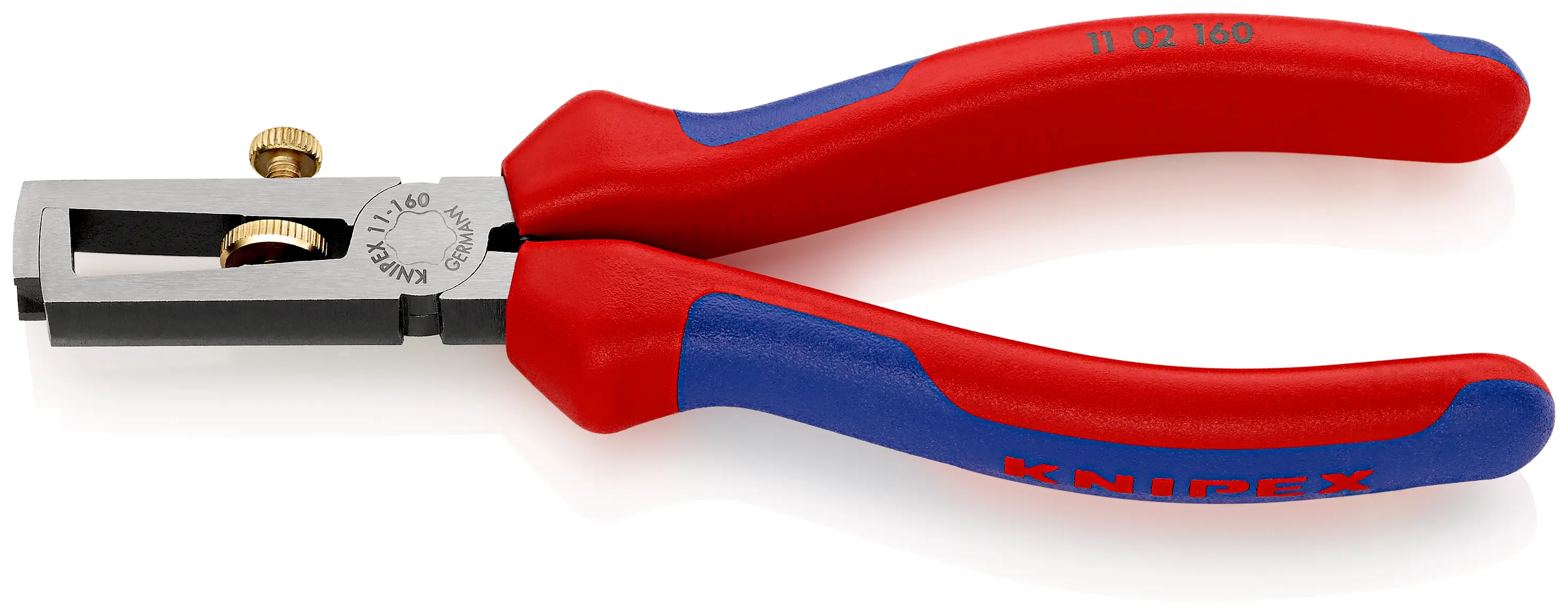 Pince à dénuder 160mm - KNIPEX - Avec ressort d'ouverture, universel - 11 02 160