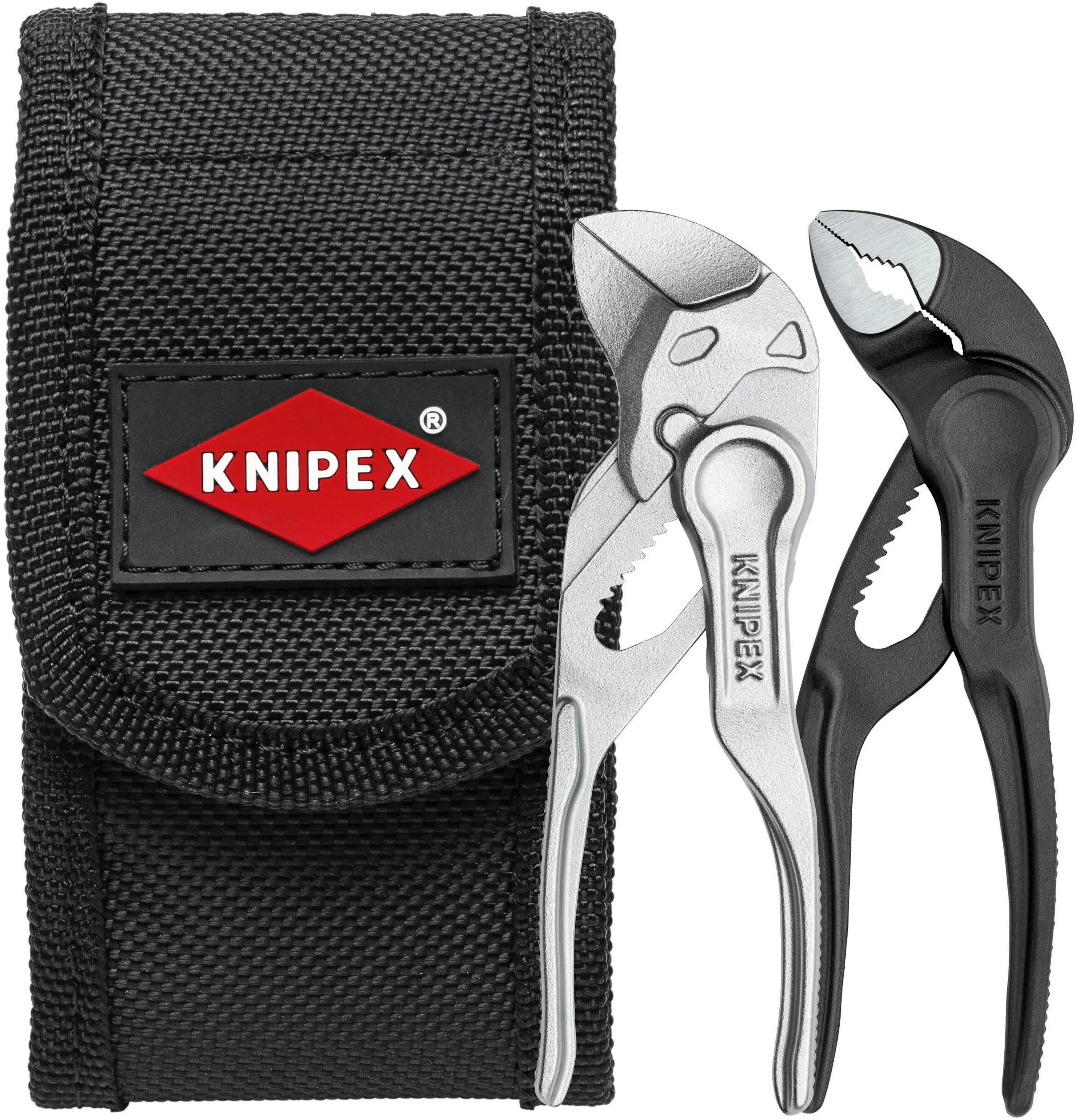  Jeu de 2 mini-pinces XS avec pochette ceinture - KNIPEX - 00 20 72 V04 XS