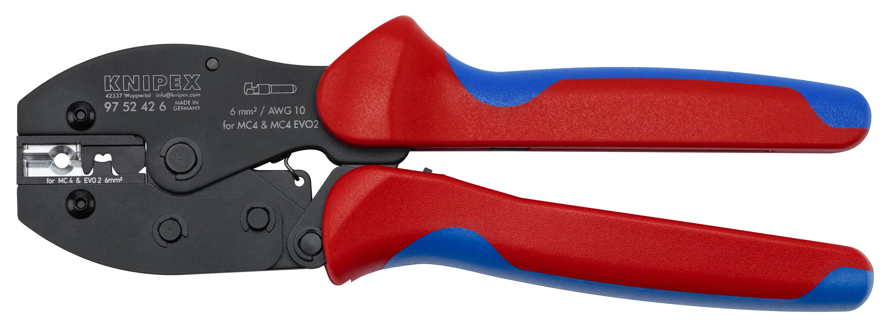 Pince à sertir pour connecteurs MC4®/MC4® Evo 2 - KNIPEX - 97 52 42 6 SB