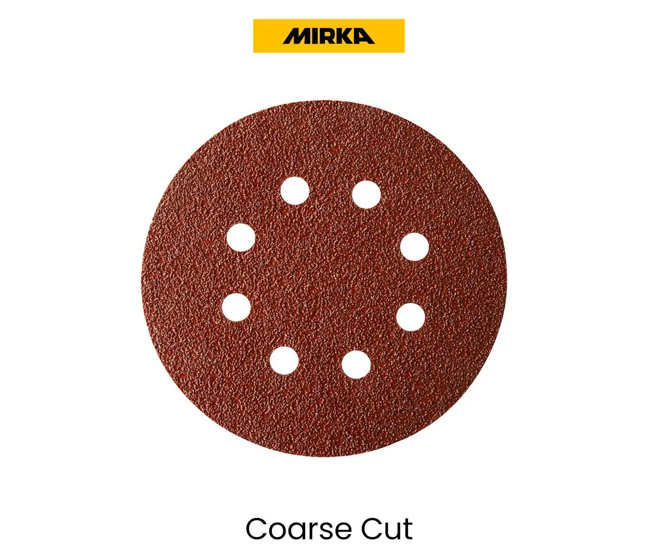 Disque abrasif Coarse Cut ø125mm 8 trous Gr80 - MIRKA - Bte 50 - 4061605080