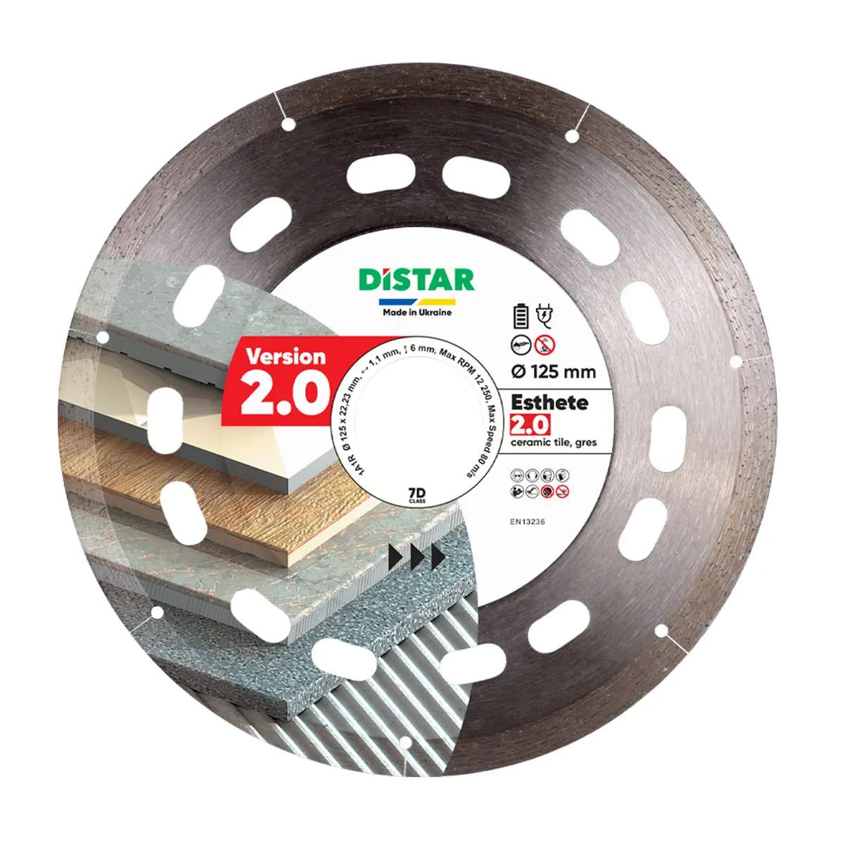 Lame diamantée Esthete 2.0 de 125 mm - DISTAR - 10126024010