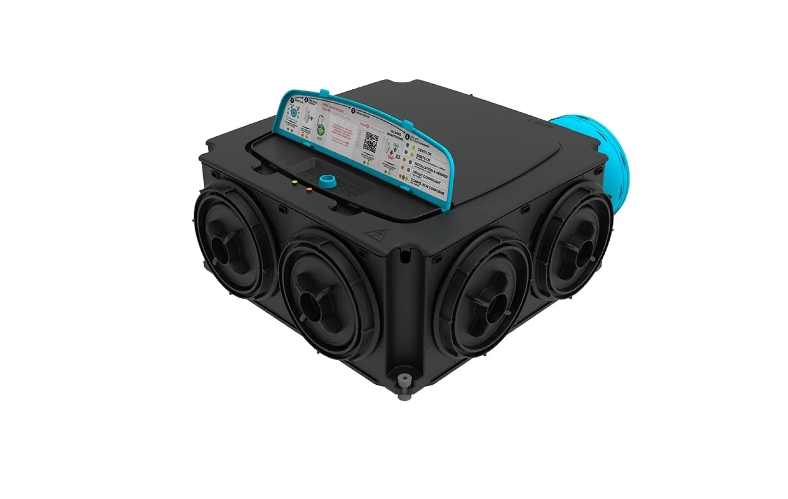 Groupe Hygrogenius Flex - VMC simple flux Hygroréglable livré seul - ATLANTIC - 412283