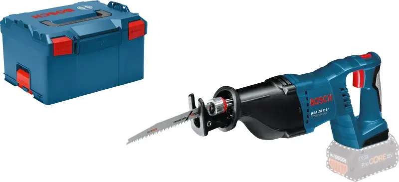 Scie sabre sans fil  - Sans batterie, ni chargeur - GSA 18 V-LI - BOSCH - solo en coffret L-Boxx - 060164J007