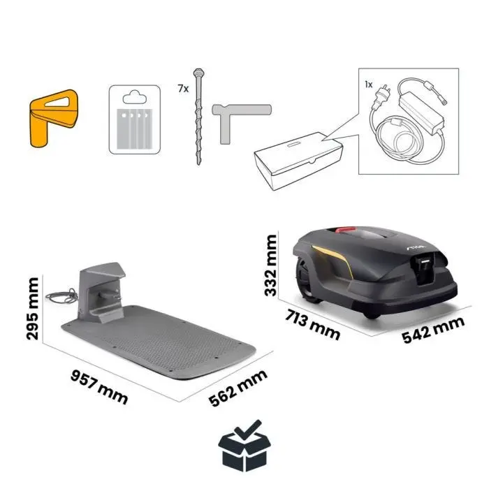 Robot de tonte autonome A 100v - STIGA - Avec batterie - 2R9117028/ST1
