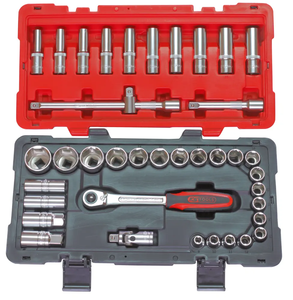 Coffret de douilles et accessoires ultimate 1/2 - 39 pièces - KS TOOLS - 922.0639