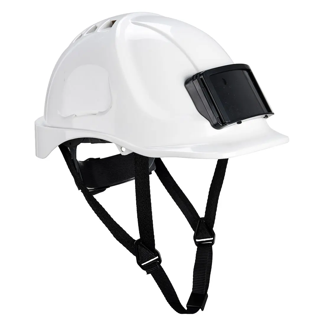 Casque porte badge jugulaire 4 point PB5 Blanc PORTWEST - PB55WHR