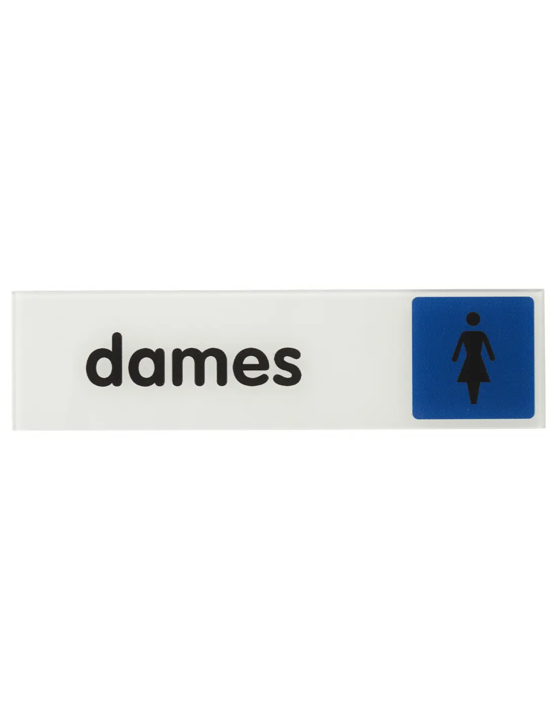 Plaque de signalisation Dames plexiglass adhésif 170x45mm - THIRARD - 967152