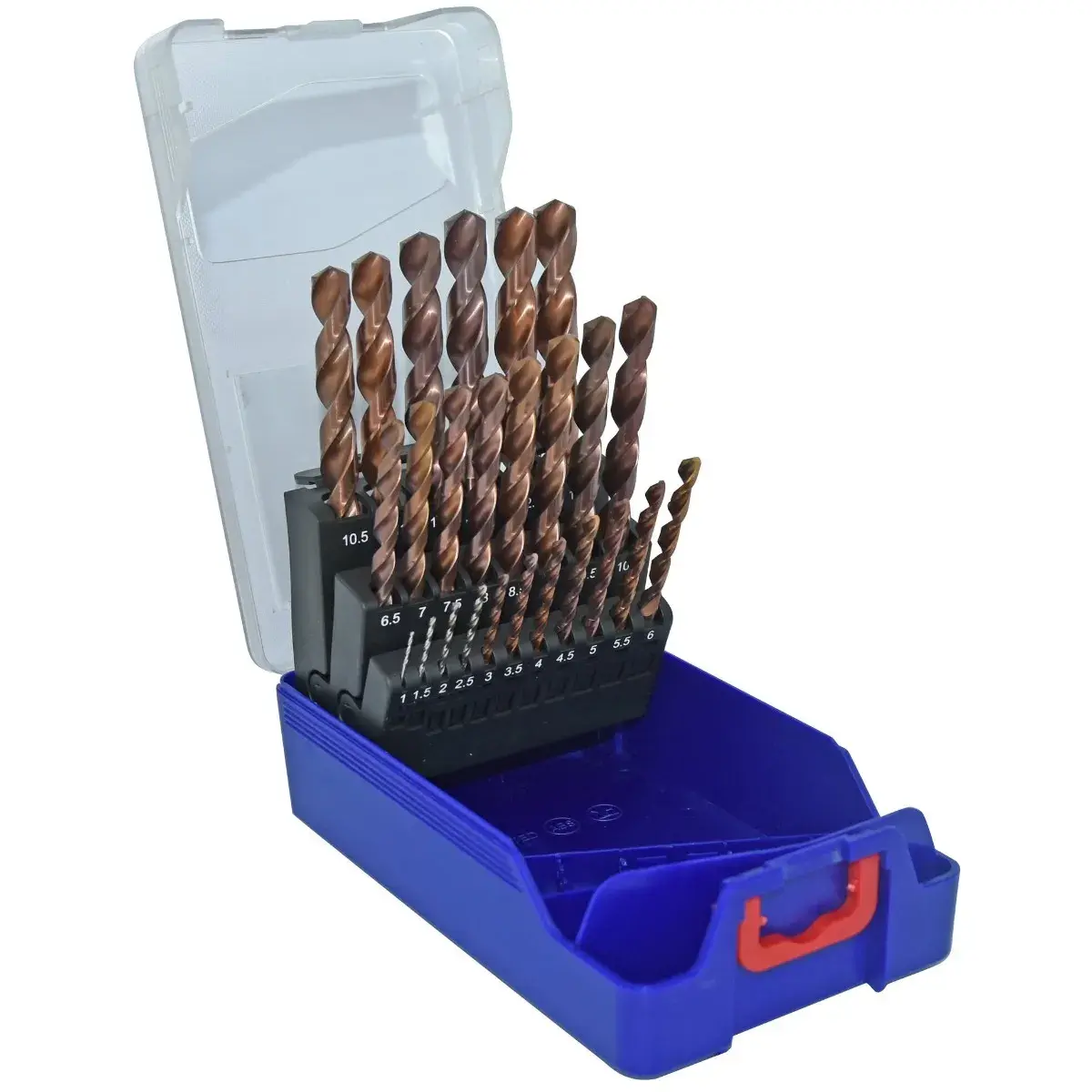 Coffret 25 forets métaux FURIUS HSS revêtus FUSIO pointe en croix Ø 1 à 13 mm par 1/2 PREMIUM - TIVOLY - 11454170017
