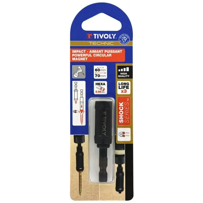 Porte-embout aimanté pour vis longues et lourdes - TIVOLY - 11521320003