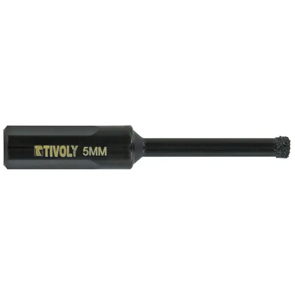 Foret diamant à eau brasé Queue cylindrique à méplats 5MM - TIVOLY - 12001820500