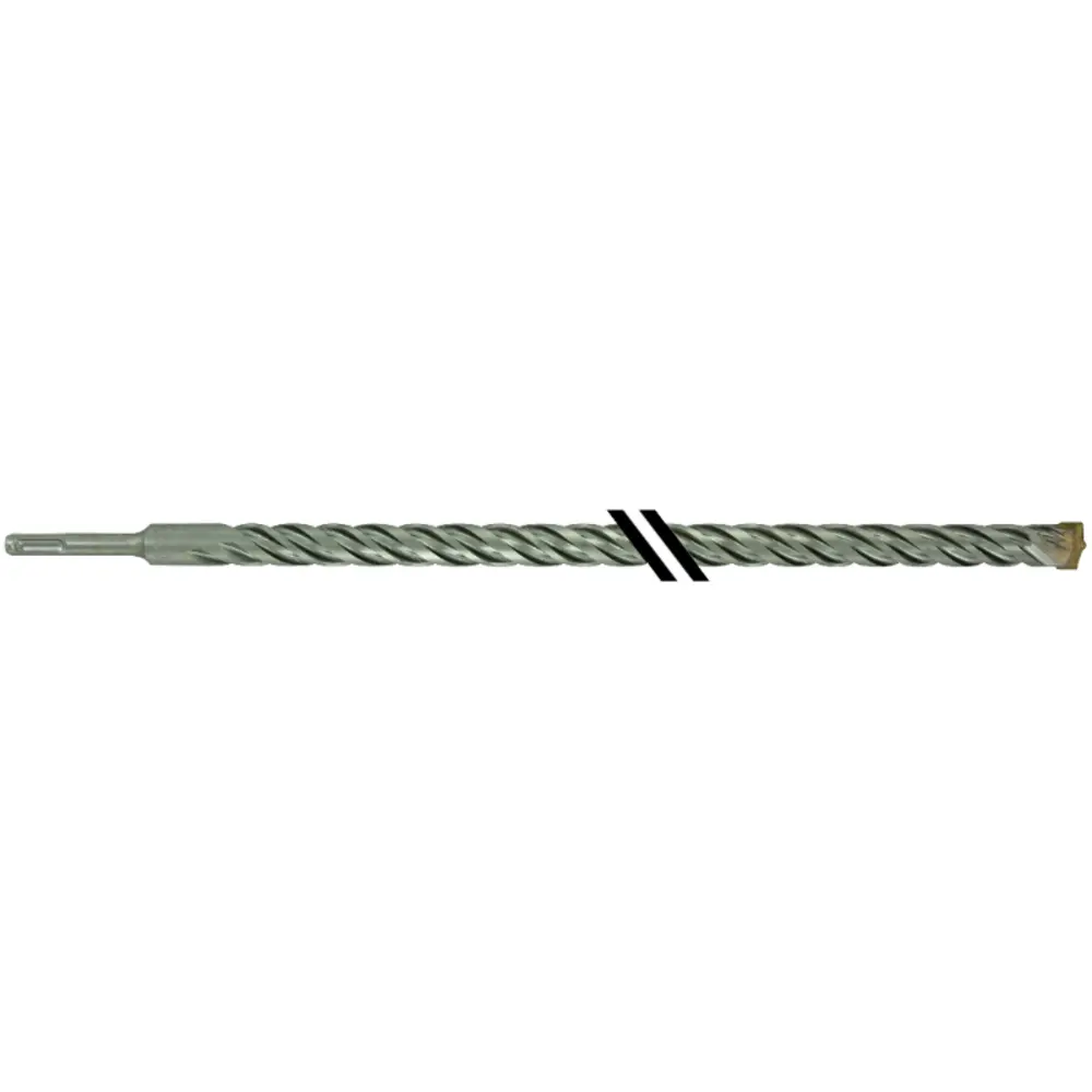 Foret bétons 2 taillants Pointe de centrage Quadruple goujures SDS+ 20x1000MM- TIVOLY - 10931632000