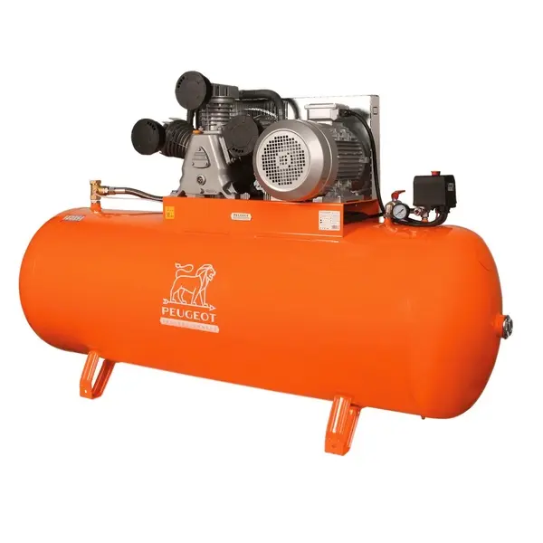  Compresseur à piston 7,5 KW -500 Litres -55 m3/h - 400V triphasé - vitesse lente - PEUGEOT PROFESSIONNELS - PCAP500WT55