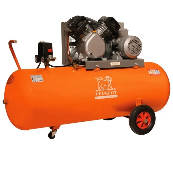 Compresseur à piston 2,2 KW -150 Litres -25 m3/h - 400V triphasé - Bicylindre en V - PEUGEOT PROFESSIONNELS - PCAP150VT25