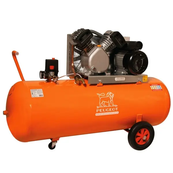 Compresseur à piston 2,2 KW -150 Litres -21 m3/h - 230V - Bicylindre en V - PEUGEOT PROFESSIONNELS - PCAP150VM21