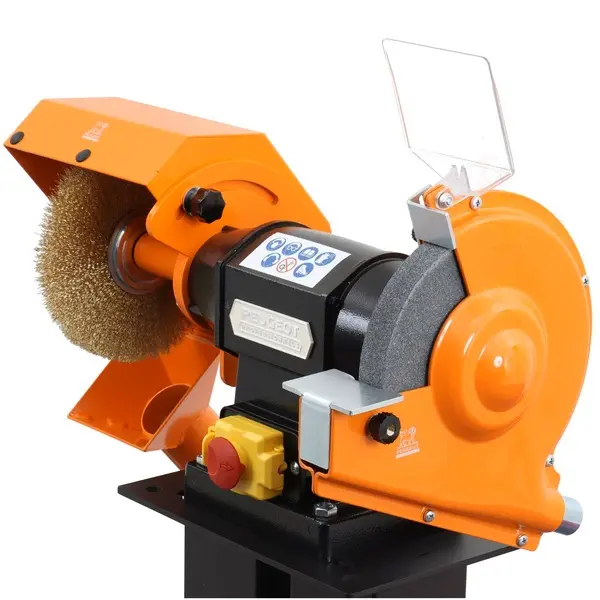 Touret combiné 1 meule abrasive 200mm + 1 brosse 200mm - PEUGEOT PROFESSIONNELS - PTMB200