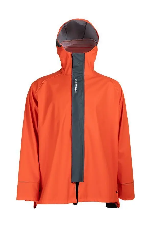 Veste de pluie STORM orange/anthracite - BOSSEUR 