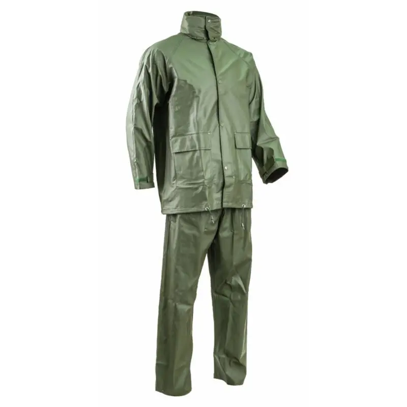 Ensemble de pluie imperméable PU/PVC vert - COVERGUARD - 50