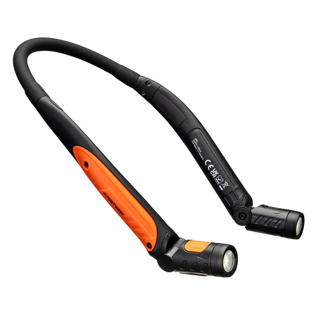 Lampe collier rechargeable par USB Noir/Orange - PORTWEST - PA73BKO