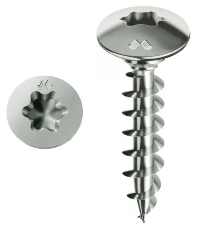 Vis MUSTAD Panelvit FC Tête de penture - Torx - Ø6x40mm - Chromiting - Boite de 200 - PV029A600400C8C