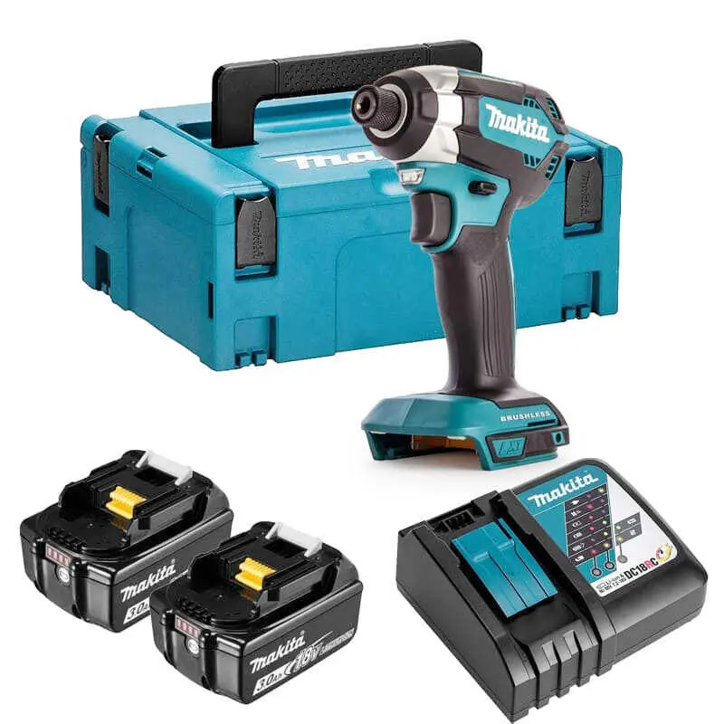 Visseuse à chocs  18V - MAKITA - 2 batteries 3Ah - chargeur - MAKPAC- DTD153RFJ