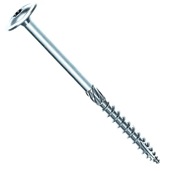 Boite 100 vis rocket charpente tête plate large étoile zingué 8x80/50 - VYNEX -  3514000267