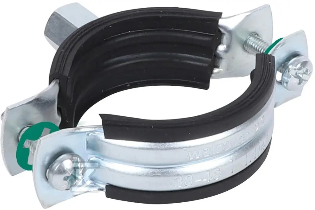 Collier de fixation acier simple avec isogaine 2S EZ - 88 - 95 mm - WALRAVEN - 33435095