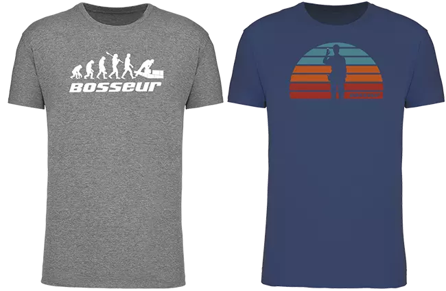 Lot de 2 t-shirt de travail BOSSEUR Evo Greige - 12231 Lot de 2 t-shirt de travail BOSSEUR Evo Greige - 12231
