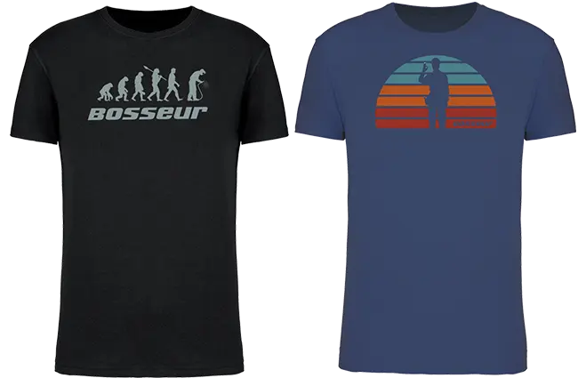 Lot de 2 t-shirt de travail BOSSEUR Evo Noir - 12232-004