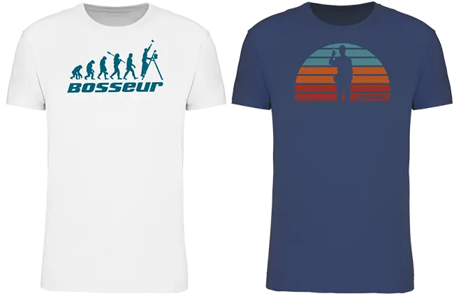 Lot de 2 t-shirt de travail BOSSEUR Evo Blanc - 12235