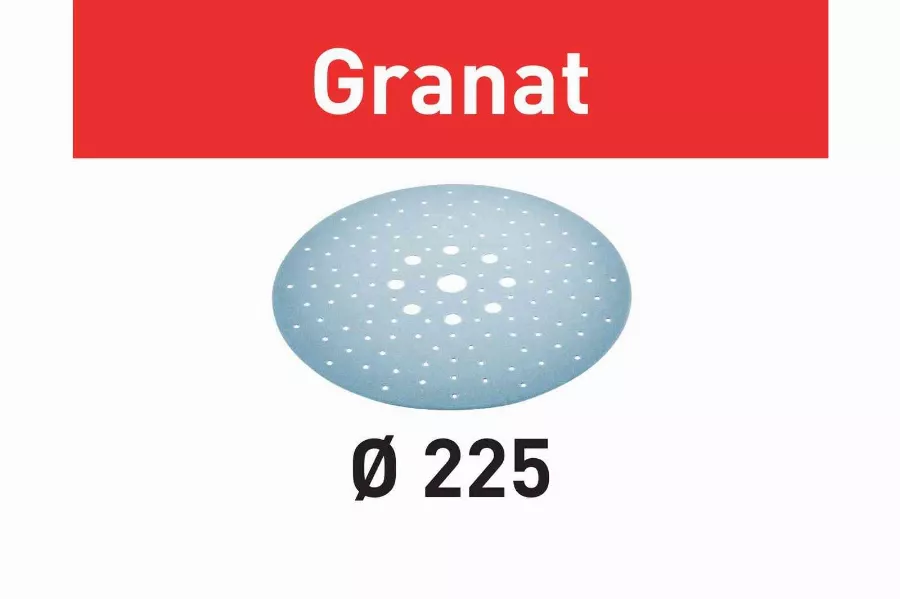 Abrasifs Granat FESTOOL pour ponceuse Planex - Grain 180 D.225 - Boîte de 25 - 205660