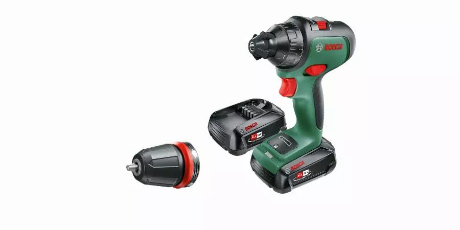 Perceuse-visseuse BOSCH AdvancedDrill 18 + 1 mandrins +2 batterie 2,5 Ah + chargeur - 06039B5006