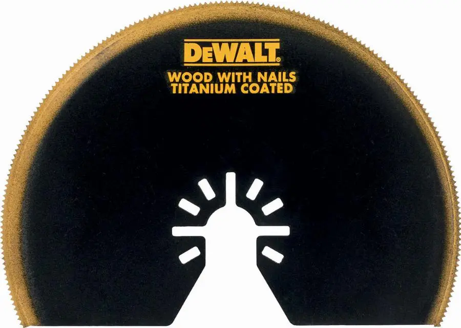 Lame titanium semi-circulaire Ø100 mm pour Multicutter DEWALT - DT20709