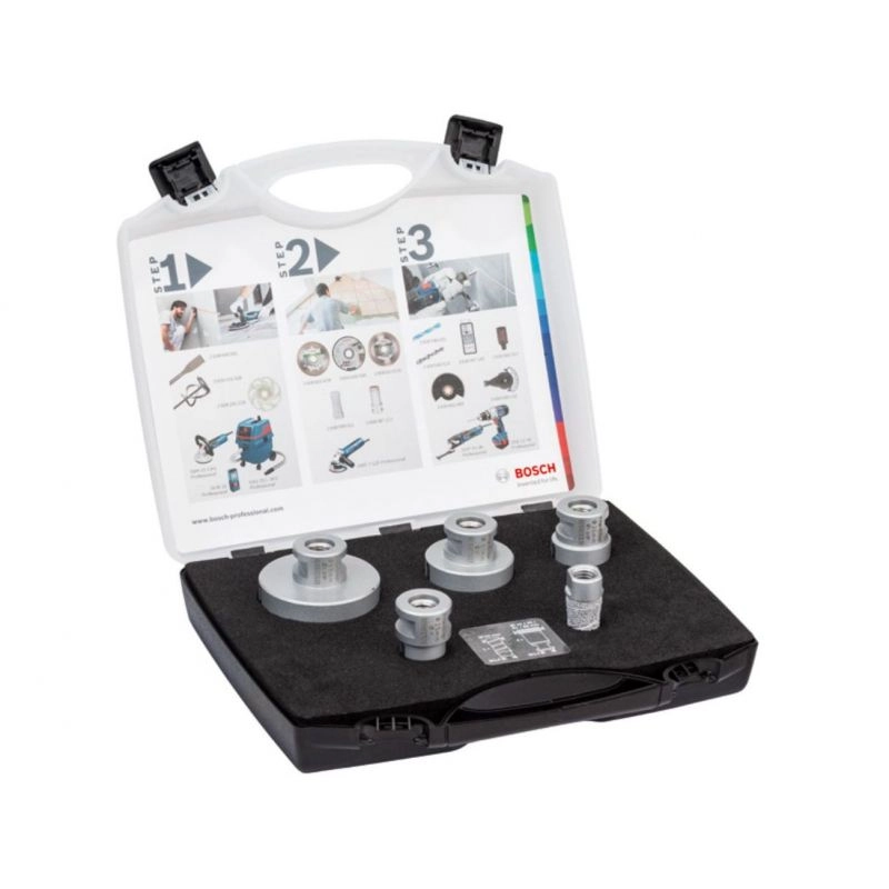 Coffret 5 scie trépans BOSCH Diamant DrySpeed - 2608576669 Coffret 5 scie trépans BOSCH Diamant DrySpeed - 2608576669