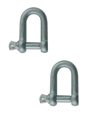 Carte 2 manilles acier zingué Ø8 mm VISO - MAN802NP