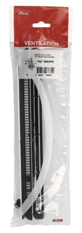 Kit double régulateur + déflecteur + cache vis + vis 30m³ NICOLL - noir - 1KHF130N
