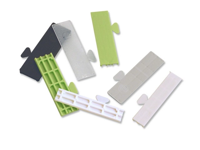 Cale vitrage lrg.24mm l.80mm ep.3mm blanche Cale vitrage lrg.24mm l.80mm ep.3mm blanche