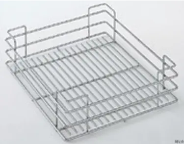 Panier fil chromé SIGE pour colonne coulissante pour meuble de 300 L.230 P.440 H.120 - 251 /300