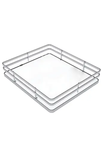 Panier fond blanc SIGE pour colonne coulissante pour meuble de 400 L.330 x P.440 x H.120 - 253+400