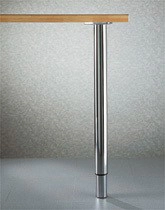 Pied de table extensible MANART - 710 à 1100 mm - Ø 60 mm - Chrome - 20CHROME