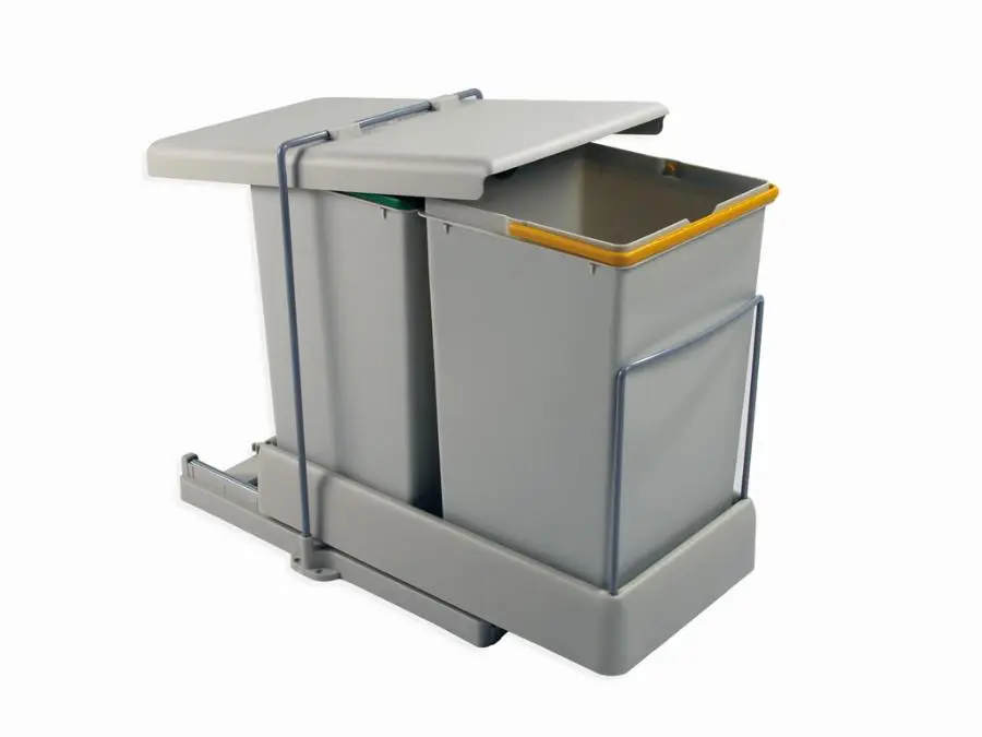 Poubelle coulissante automatique 2 x 14 L EMUCA - 8077221