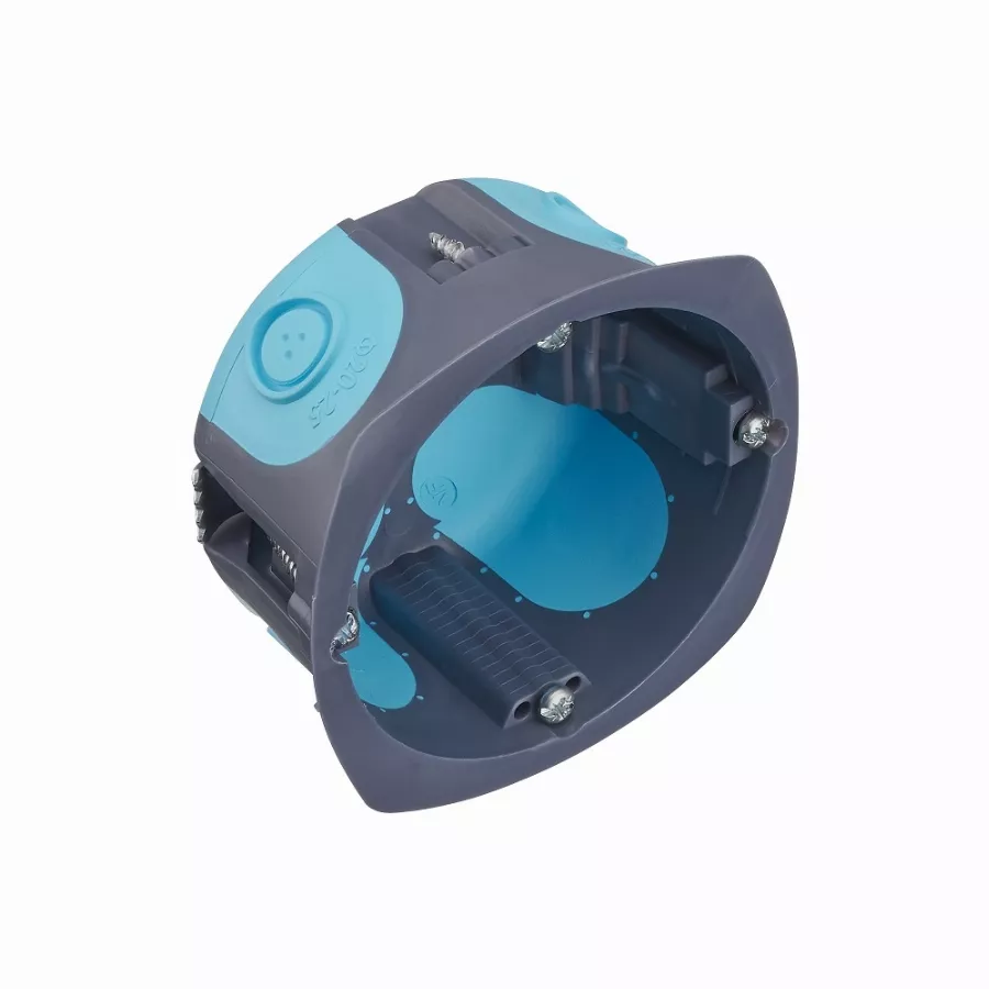 Boite appareillage 1 poste multimatériaux "stop air" Ø67 x prof.40mm DEBFLEX Gris/bleu - 718382 Boite appareillage 1 poste multimatériaux "stop air" Ø67 x prof.40mm DEBFLEX Gris/bleu - 718382