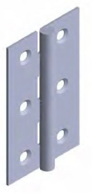 Charnière 1001 MONIN acier zingué 90x50 - 421590